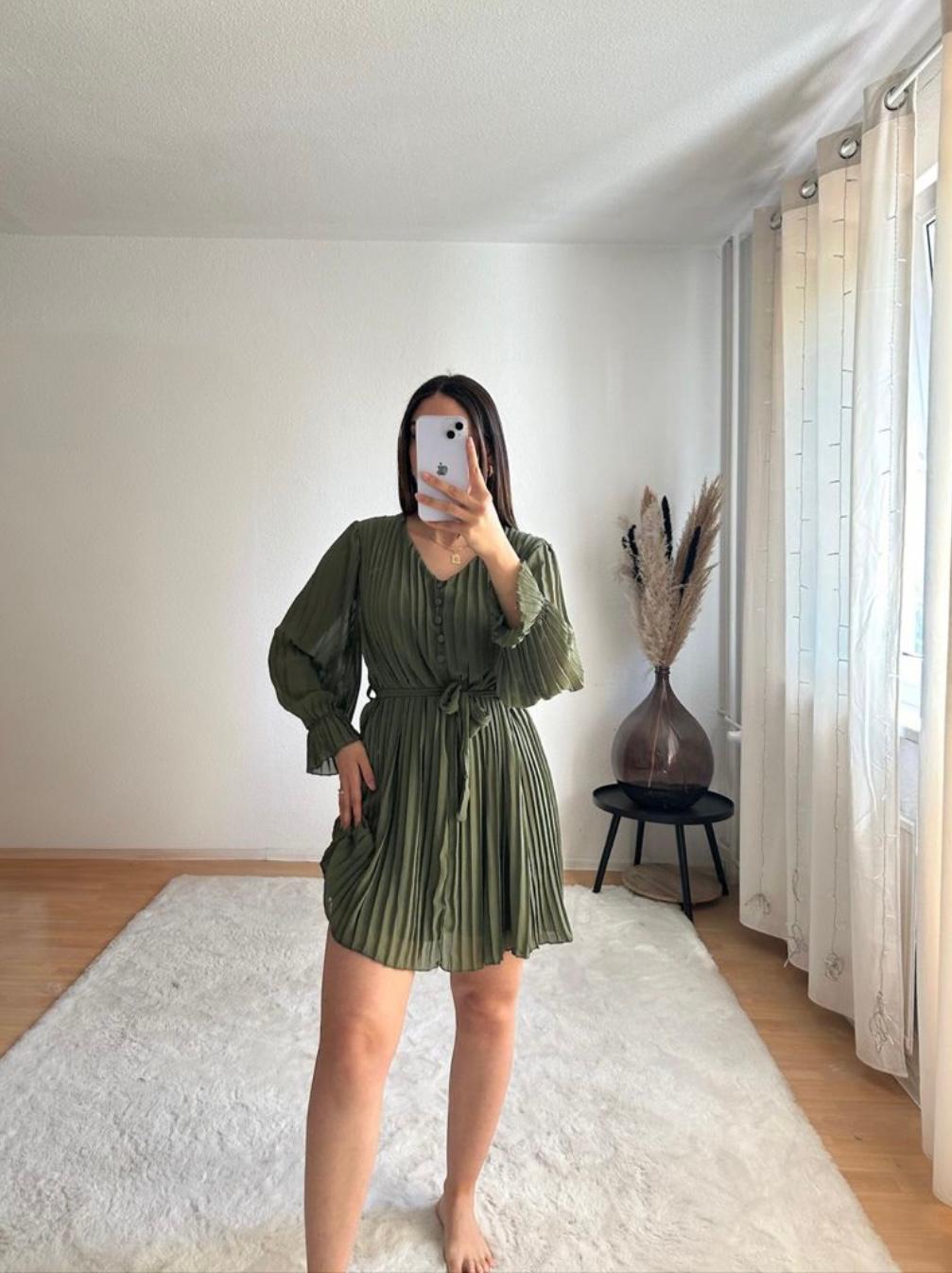 Plissee Kleid Aurora